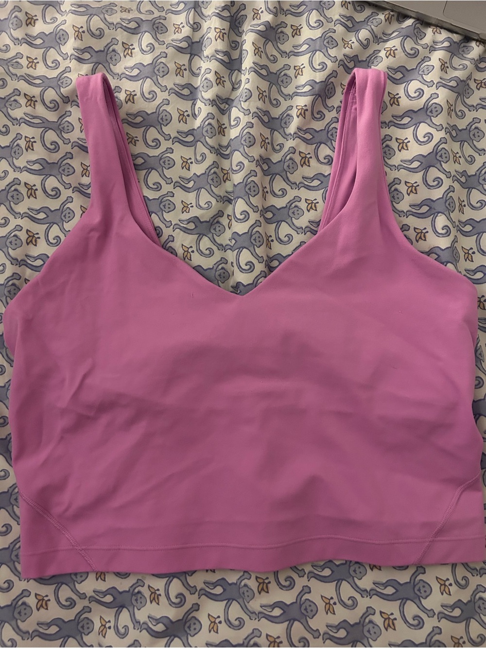 Pink lululemon cropped align tank
